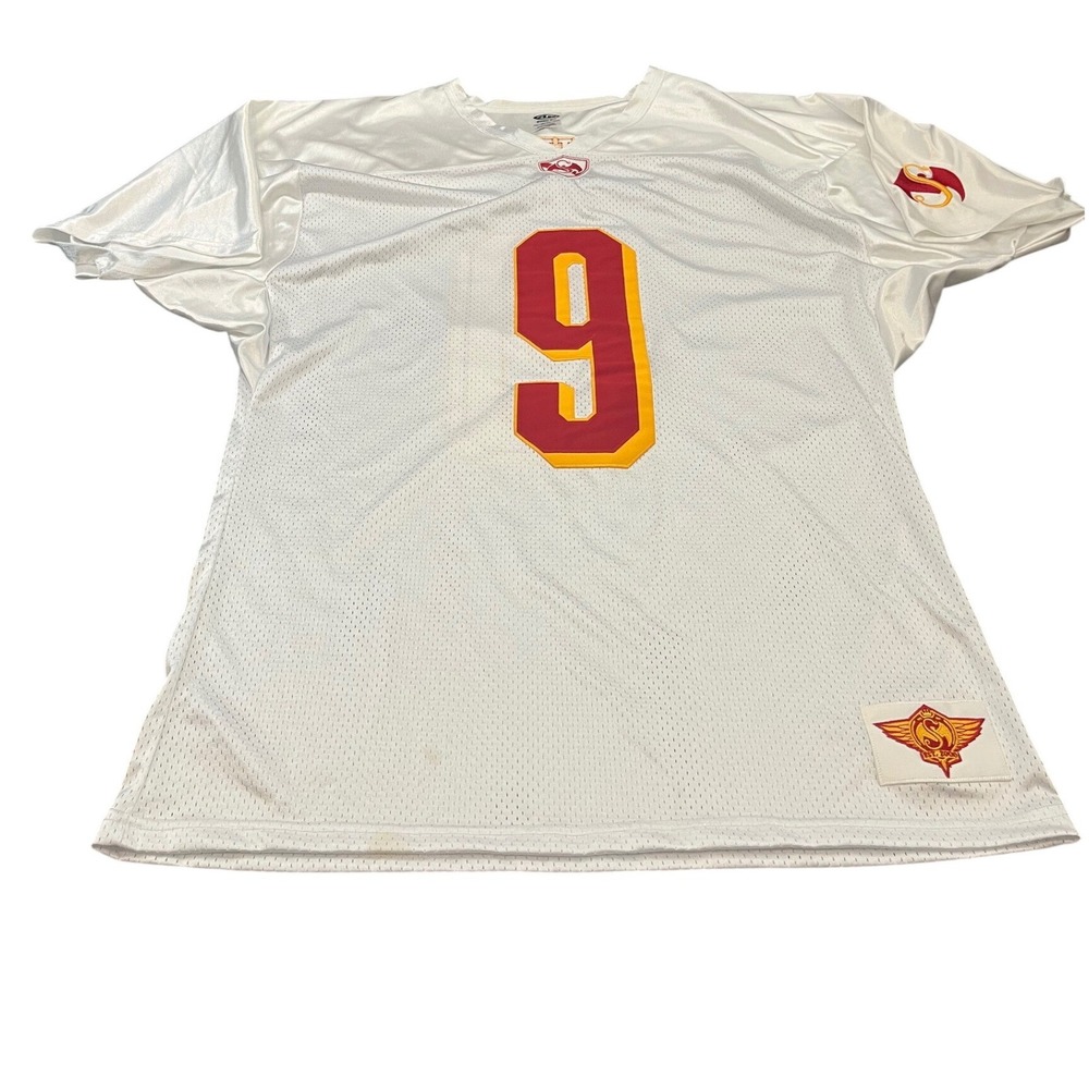 Athletic Knit Tech N9ne Jersey Mens XL White Strange‎ Music Rap Hip Hop Tour 9